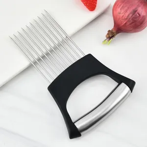 Supporto per cipolla in acciaio inossidabile tagliaverdure utensile da cucina utile