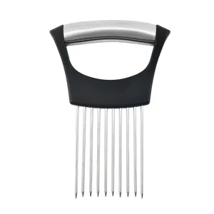 Supporto per cipolle in acciaio inossidabile tagliaverdure utensile da cucina ago carne