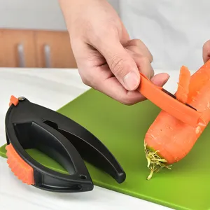 Plastic garlic press multi-functional kitchen gadget home food masher tool for cooking