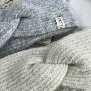 Autumn winter retro cross knitted wool hairband wide soft warm windproof ear protection