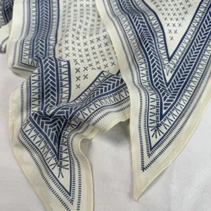 Vintage geometrischer Schal Retro Dreieckstuch schickes Halstuch stylisches Haaraccessoire