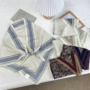 Vintage Polyester Geometrisch Paisley Bedruckt Dreieckstuch Multifunktional Stirnband Haar Bandana Kopftuch Schal Für Damen