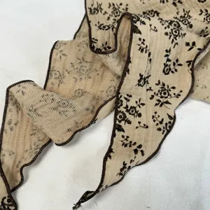 Vintage bloemenprint driehoek sjaal haarband voor vrouwen schattig haaraccessoire rand