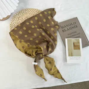 Retro geometrische driehoek sjaal vrouwen haarband stijlvolle halsdoek vintage hoofddoek accessoire