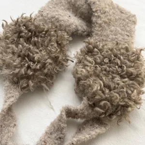 Winter pluche sjaal oorbeschermers, gezellige warme fleece oorwarmer en gebreide sjaal voor dames.