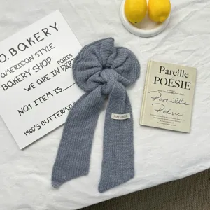 Coletero de punto de color sólido estilo coreano para mujeres otoño invierno accesorio