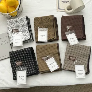 Dames Retro Artistiek Paisley Stippen Katoenen Sjaal Lang Warm Zacht Nekbescherming Sjaal Voor Herfst Winter Casual Dagelijks
