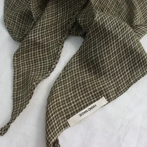 Vintage Kariertes Rauten Kopftuch für Damen, Frühlings- und Sommertuch, schicker Stil.