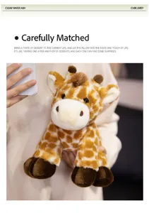 Cute giraffe plush toy stuffed animal soft cartoon doll for kids birthday gift home decor