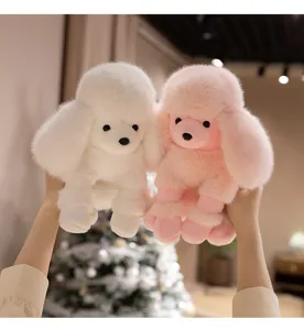 Mignon chien caniche peluche douce en peluche animal de compagnie oreiller enfants.