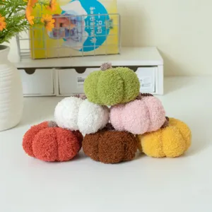 Simpatico zucca peluche ciondolo portachiavi morbido ripieno bambola giocattolo borsa