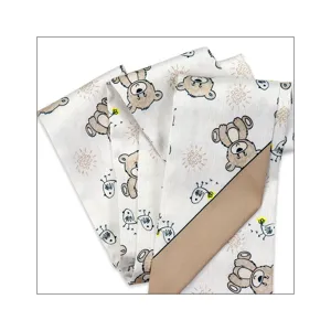 Foulard en soie fin et long pour femme, motif d'ours mignon, ruban de sac élégant, respirant