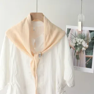 Châle triangulaire en tricot élégant et polyvalent style coréen pour femme, cape décorative.