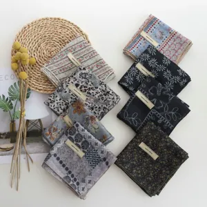 Women paisley print small square scarf, lightweight fashion neckerchief for travel and sun protection.