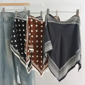 Damen Elegant Polyester Bedruckt Punktmuster Paisleymuster Dreieckstuch Wickelrock Vielseitig Lagenlook Taille Gürtel Schal Für Alltag Urlaub Accessoires