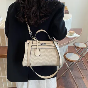 Borsa a tracolla da donna retrò elegante borsa a mano classica con manico superiore nuova