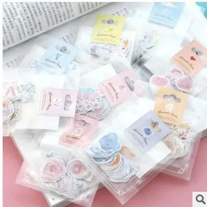 Joli Autocollants de Papeterie Romantique Pack pour Bricolage Journal Scrapbook Album Photo Décoration Imprimé Papier