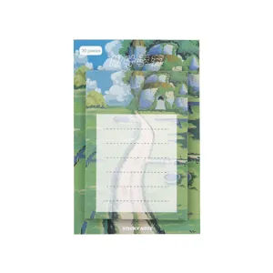 Bloc-notes adhésifs paysage 30 feuilles joli design papeterie mignon fournitures de bureau