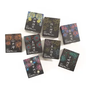 Tomato Sauce Girl fireworks series wooden stamps, great flat view of boxes for DIY use.