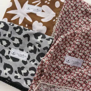 Retro bloemig katoen kleine vierkante sjaal vrouw lente zomer veelzijdige halsdoek