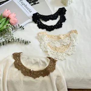 Handmade crochet fake collar detachable lace collar vintage sweater accessory chic style