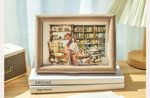Reading corner series PET decorative stickers for DIY hand ledger, beautiful scenery design.