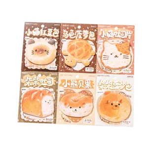 Note adesive carine a forma di pane blocchetti per appunti a fumetti 30 fogli cancelleria