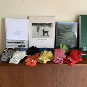 Guantes táctiles de punto de color sólido para mujer guantes de invierno cálidos