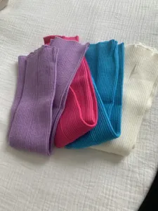 Chauffe-bras tricotés gants sans doigts faux manches côtelées hiver chaud extensible ensemble