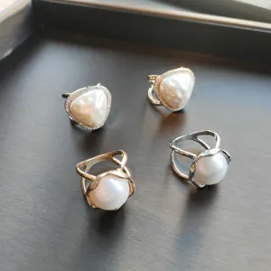 Versatile Silk Scarf Buckle Ring Alloy Rhinestone Artificial Pearl Brooch Women Fashion Scarf Clip Jewelry Gift