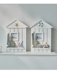 Caja de llaves de pared de madera estilo mediterráneo decoración del hogar armario náutico