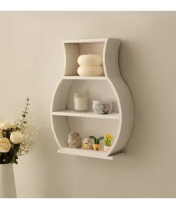 Nordisch Holz Vase geformt Wandregal kreative hängende Aufbewahrung für Flur Heimdekoration.