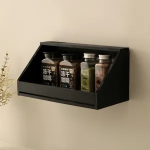 Nordisches Holz Wand Schlüsselhalter Aufbewahrungsbox, kreatives Flur Hängeregal mit Haken.