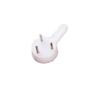Gancio da parete bianco in plastica senza tracce con tre chiodi in acciaio per quadri e mensole.