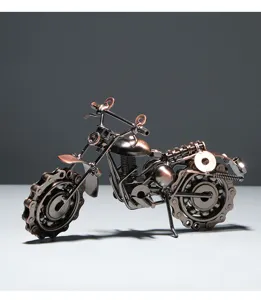Handgefertigtes Metall Motorrad Modell Detail, Schrott Eisen Kunst Skulptur Deko.