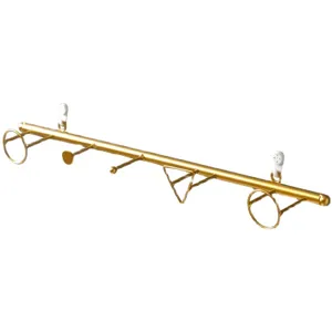 Gancho de ropa creativo de metal dorado para la pared del pasillo y la entrada.