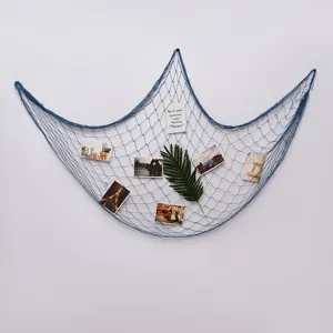 Mediterranean decorative fishing net wall hanging photo display DIY home decor background prop