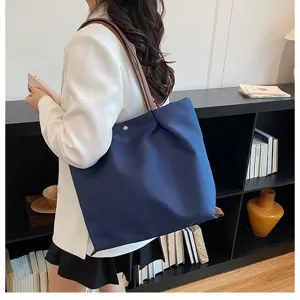 Casual Oxford cloth shoulder bag large capacity women tote bag daily commute stylish purse