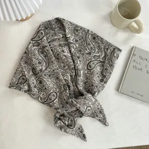 Koreanischer Vintage Paisley Dreiecktuch Taillenrock modisches Accessoire schick und stilvoll