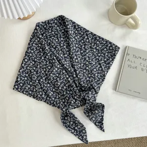 Koreanischer Stil Blumenprint Dreiecktuch Taillenwickel Damen Mode Lagenaccessoire chic