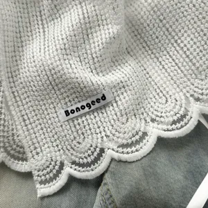 Koreaanse balletstijl witte bloemen kant veters mesh korte rok detailweergave voor mode
