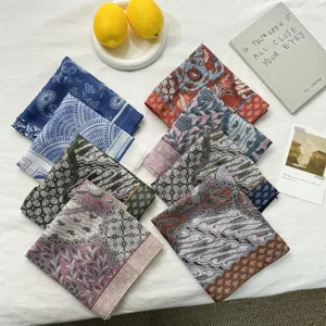 Damen Paisley Bedruckt Polyester Quadratisches Tuch Mode Minimalistisch Büro Pendeln Halstuch Elegant Glatt Dekoratives Kopftuch Für Hemd Zubehör