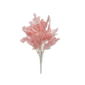 Künstliche rosa Phönixschwanz Pflanze Kunststoff Blumenast für Heimdekoration Requisiten