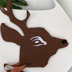 Felt reindeer headwear detail, perfect for Christmas party and kids birthday dress up.