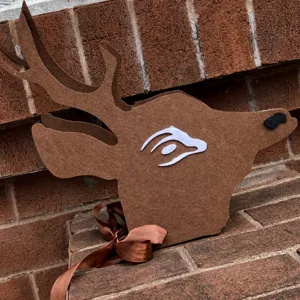 Christmas felt deer head decoration prop party hanging ornament brown cute holiday supply
