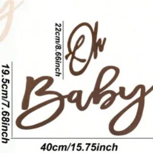 Oh Baby Felt Letter Sign Party Decoration Photography Prop Newborn Baptism Birthday Party Background Wall Decor