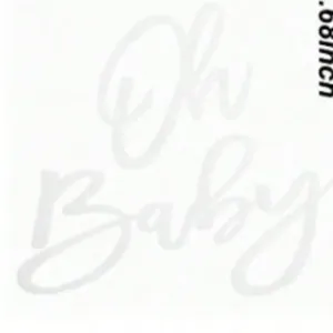 Oh Baby felt sign party photo prop for baby shower birthday baptism celebration decor