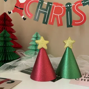 Weihnachten Party Kegelhut Pailletten Kinder Geburtstag Party Dekorativer Hut Festliche Atmosphäre Requisite