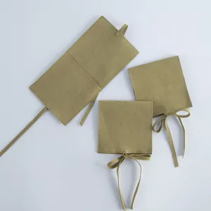 Samt Schmuckbeutel Set, weiche Wildleder Uhren Aufbewahrungstasche, elegante Umschlag Tasche.