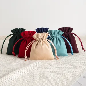 Wildleder Schmuckbeutel Mit Kordelzug Weiche Stoff Geschenktüten Für Halsketten Ohrringe Aufbewahrung Kleine Süßigkeitenbeutel Hochzeit Verpackung
